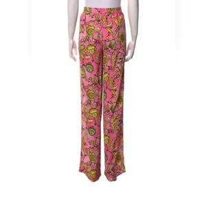 Floral Pink Wide Legz Women's Pants